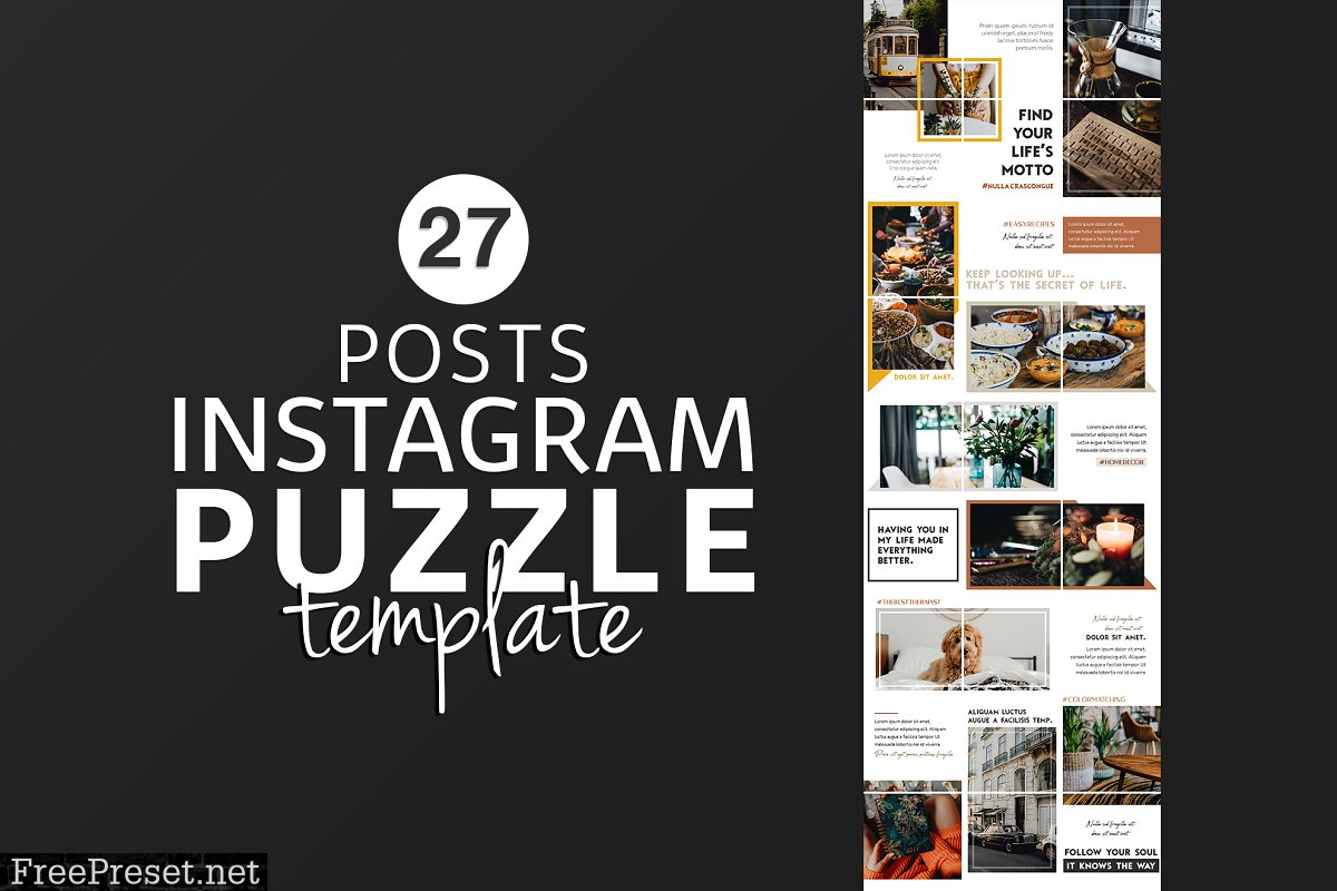 Instagram Puzzle Template Lifestyle 4400309