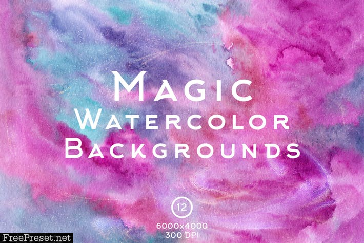 Magic Watercolor Backgrounds  97DESN6