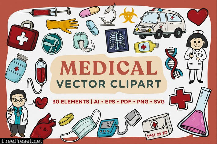 Medical Vector Clipart Pack Y2UAEN3