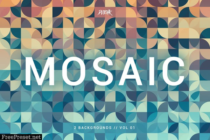 Mosaic | Abstract Gradient Backgrounds | Vol. 01 DQ4UTKA