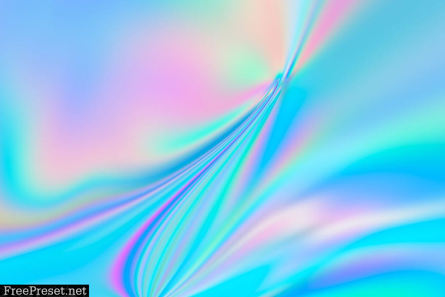 Neon Holographic Abstract Background Set GKS23JK