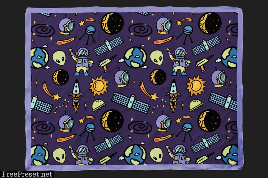 Outer Space Seamless Patterns XMFGS8V