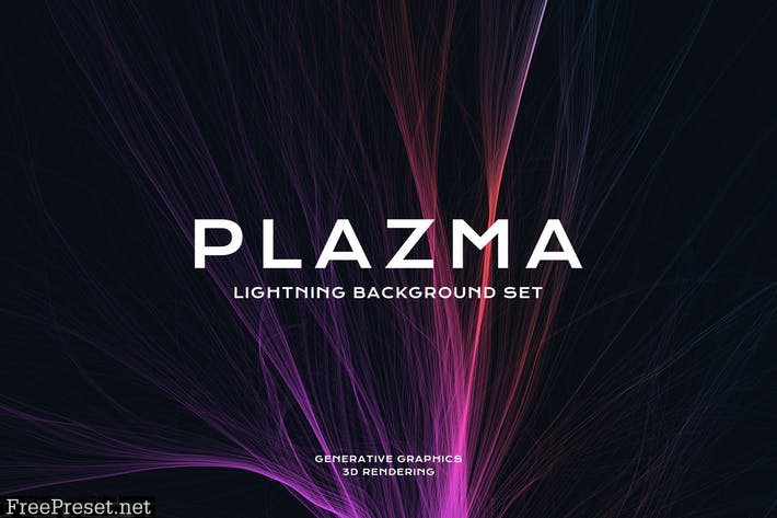 Plasma Lightning Background Set ZB33JQ5