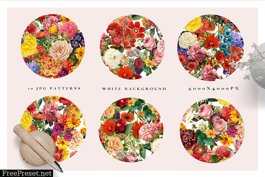 ROYAL - Seamless Flower Patterns WHHWJZP