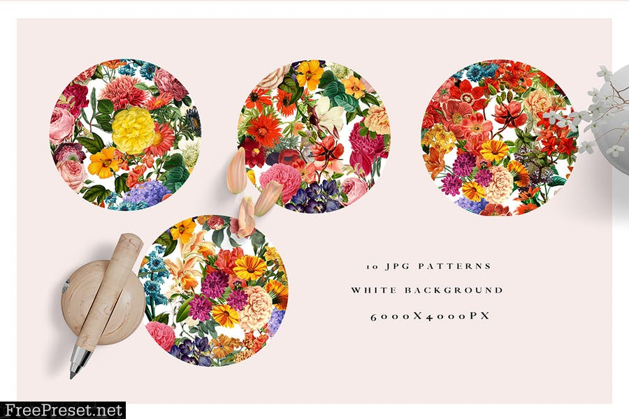 ROYAL - Seamless Flower Patterns WHHWJZP