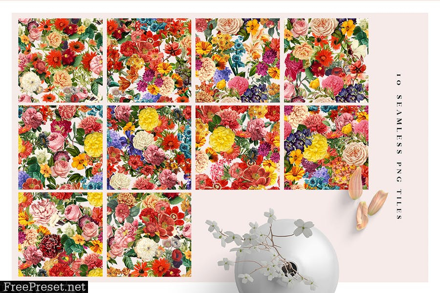 ROYAL - Seamless Flower Patterns WHHWJZP