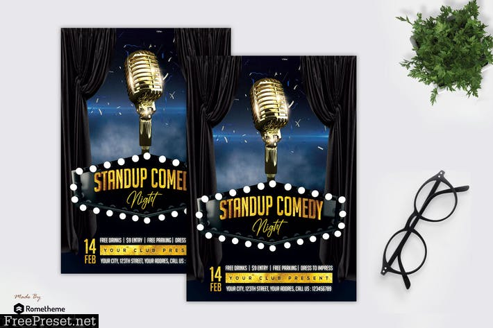 Stand Up Comedy - Flyer MR K4D3YQH