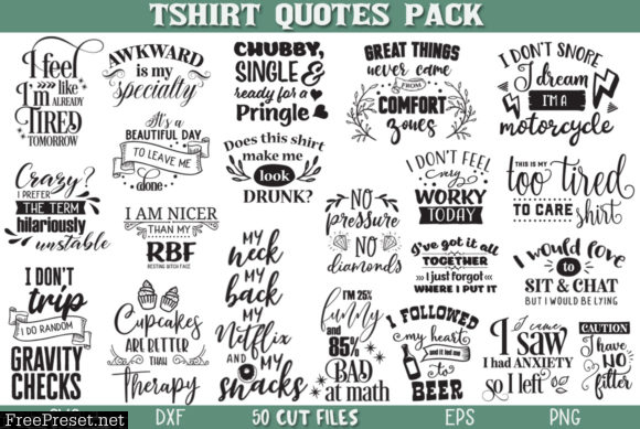 T-shirt Quotes Bundle 2848125