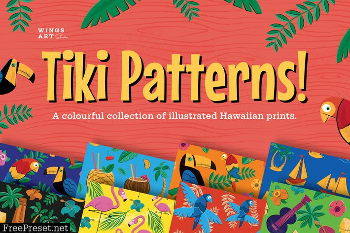 Tiki and Hawaiian Patterns NBASLCG