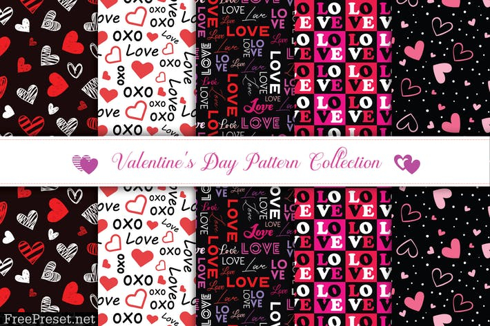 Valentine's day pattern collection v4 NCSZF34