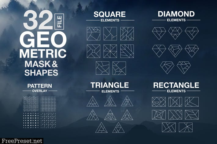 Vector Geometric Mask & Shapes Vol2 5VK6RF