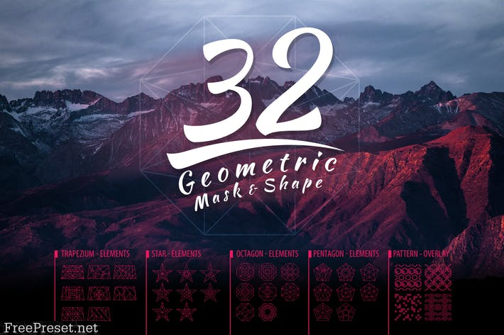 Vector Geometric Mask & Shapes Vol3 V4A7ZV