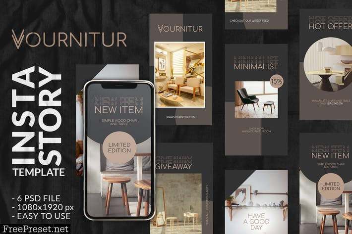 Vourniture Instagram Story Template Q626SFY