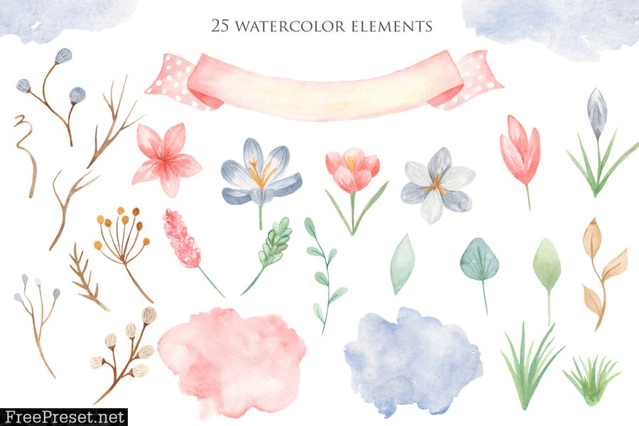 Watercolor Happy Easter WQW6LJK