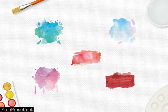 Watercolor Texture Blobs  A3K9PEX