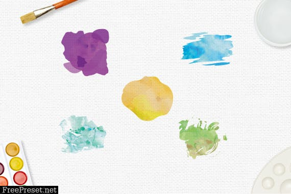 Watercolor Texture Blobs  A3K9PEX