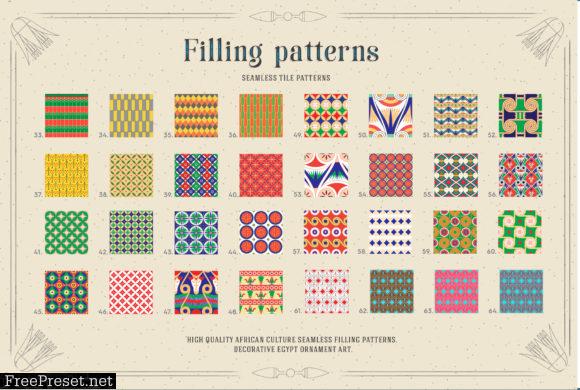 117 Egypt Patterns Brushes & Swatches