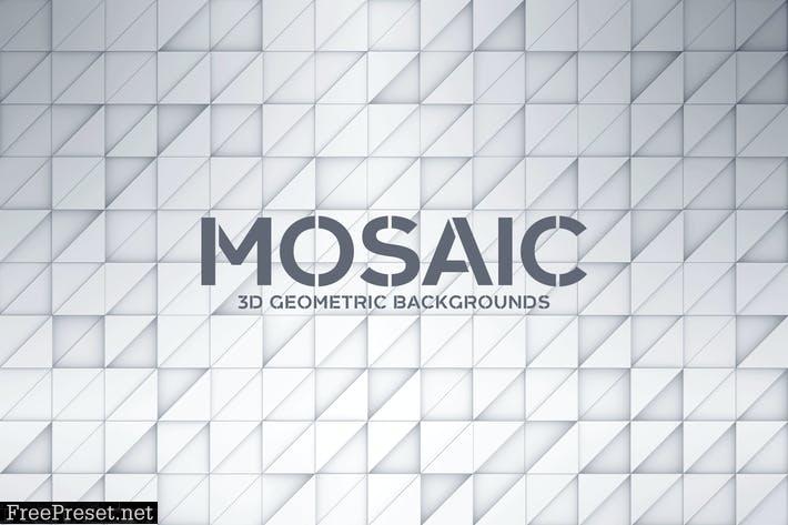 3D Geometric Mosaic Backgrounds FY8BLKB