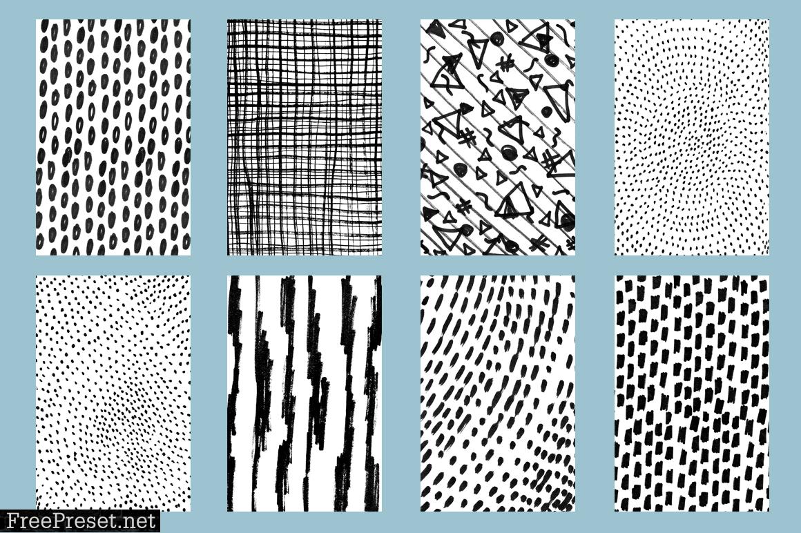 50 Hand Drawn Pattern Kit