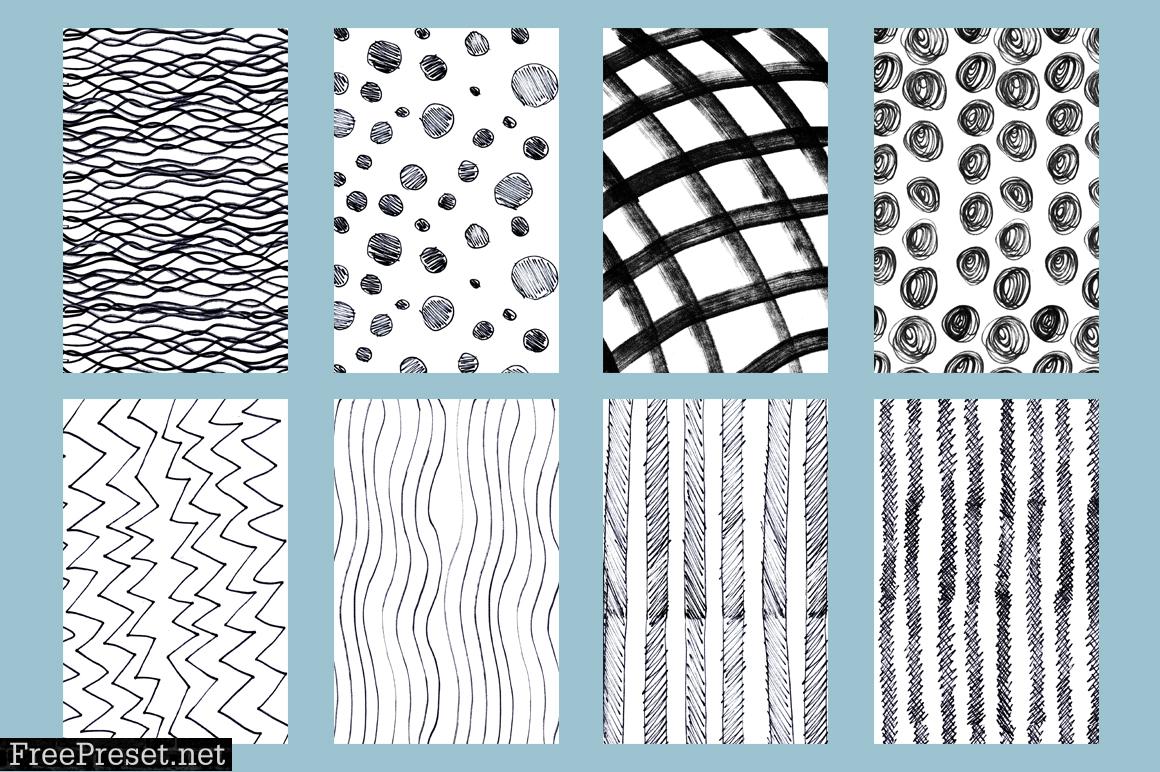 50 Hand Drawn Pattern Kit