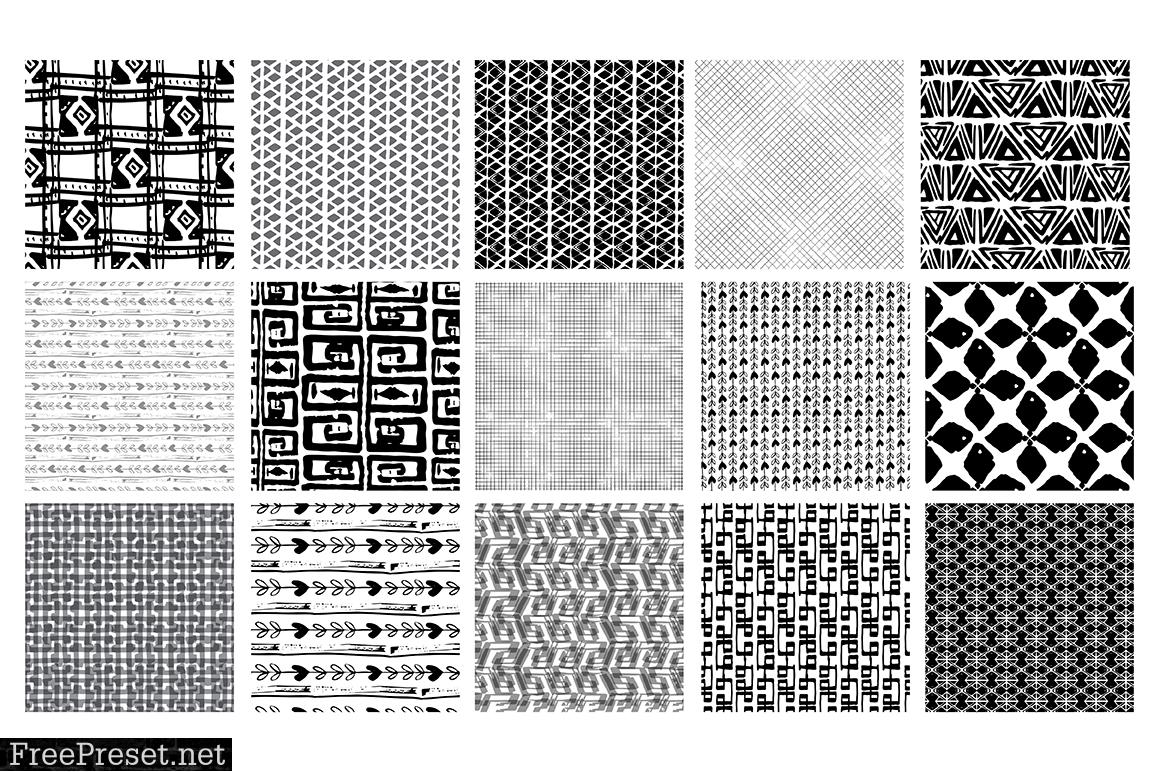 54 Hand Drawn Seamless Patterns