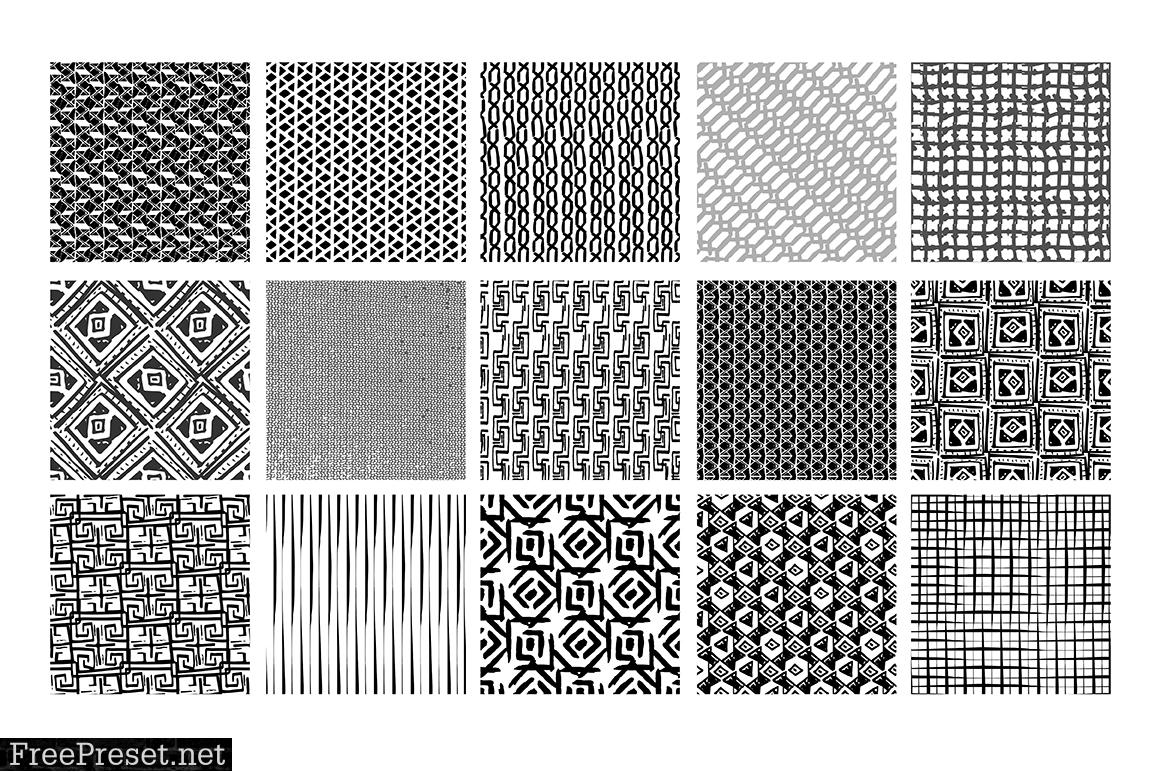 54 Hand Drawn Seamless Patterns