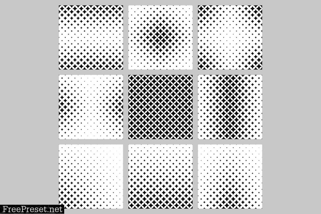 9 Monochrome Patterns