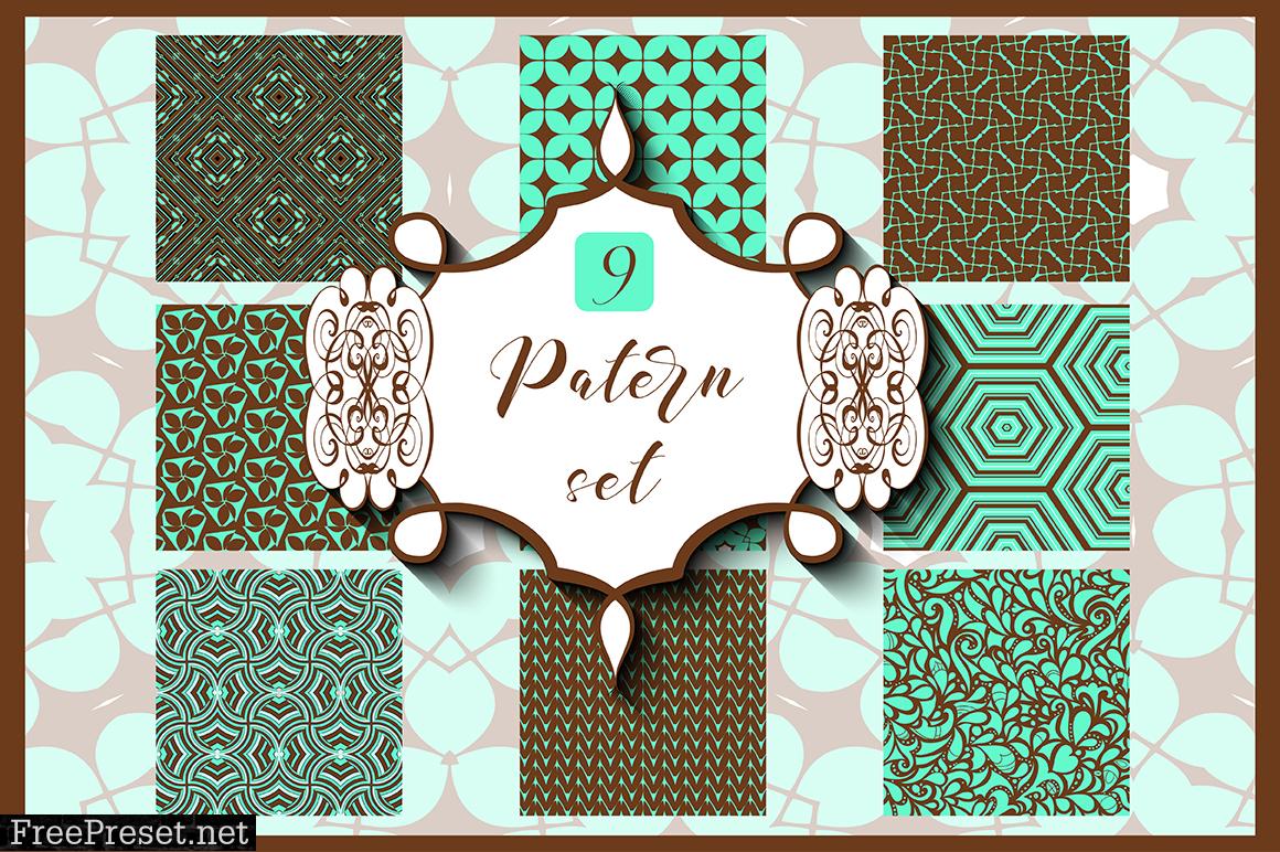 9 Ornamental Seamless Patterns