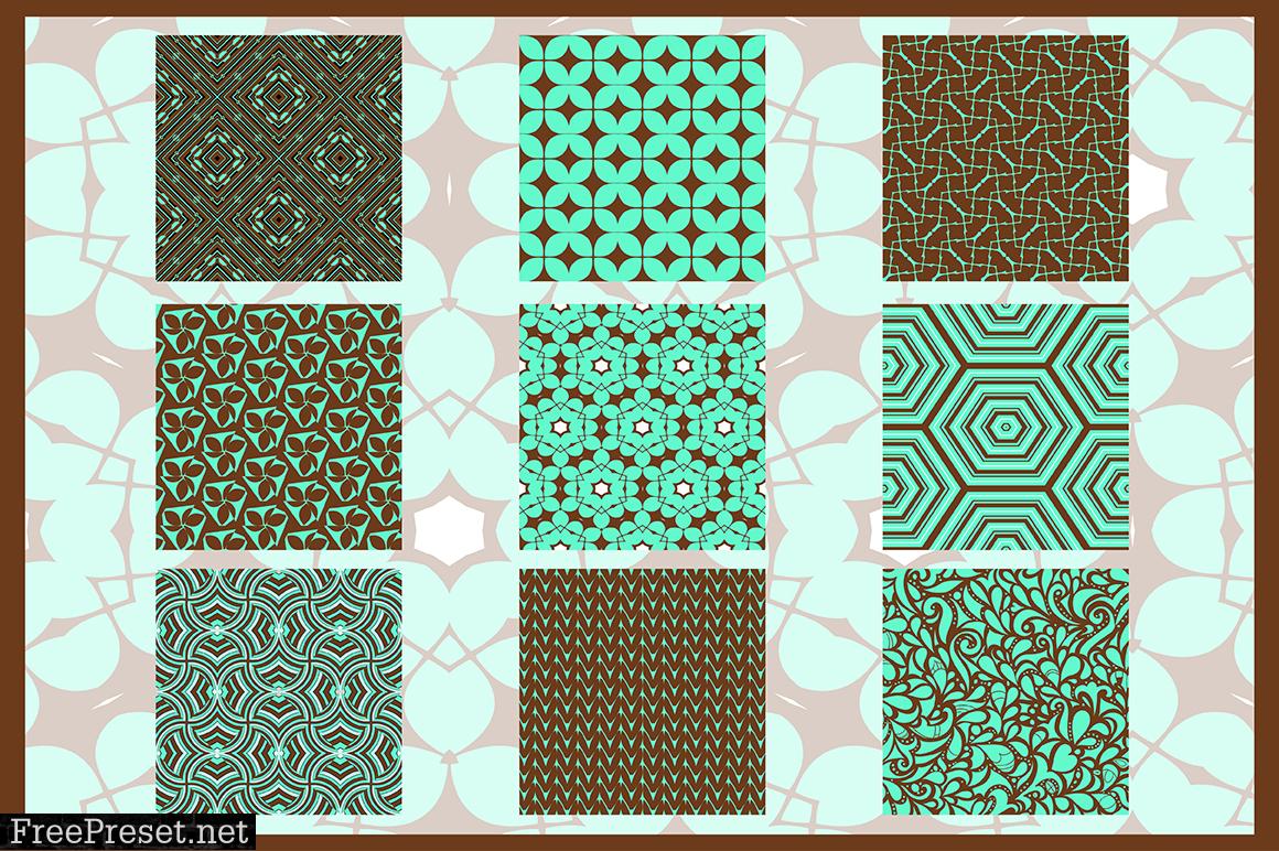 9 Ornamental Seamless Patterns