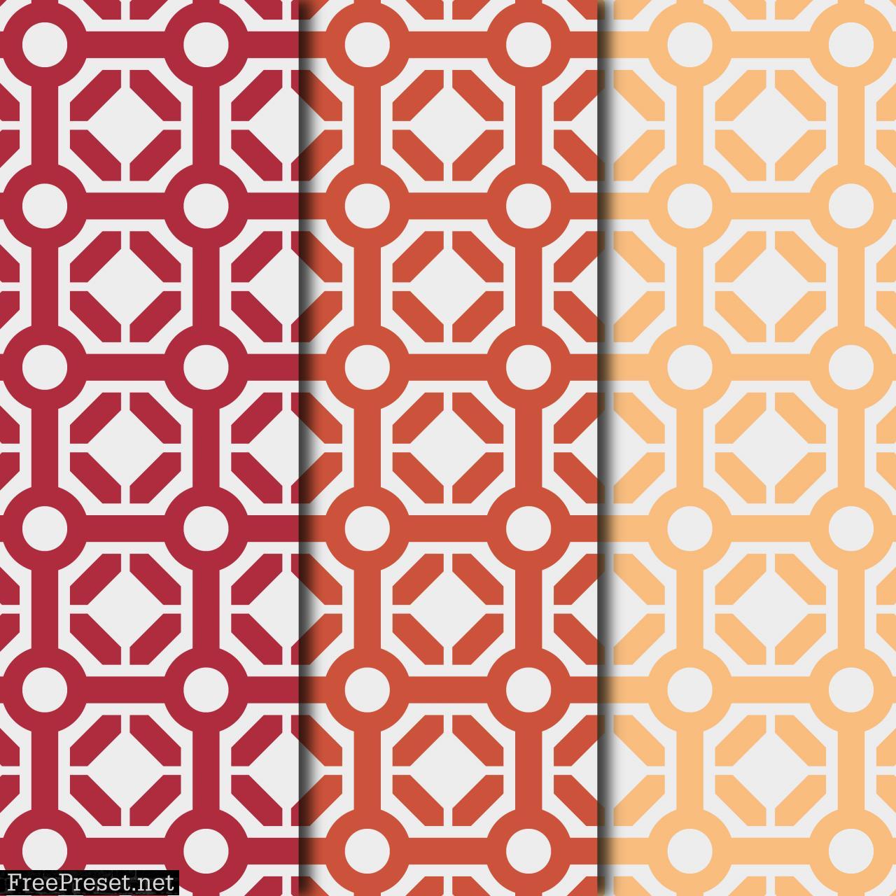 Abstract Hexagon Pattern Digital Paper Collection