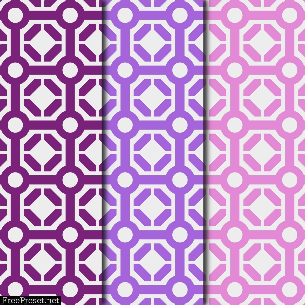 Abstract Hexagon Pattern Digital Paper Collection