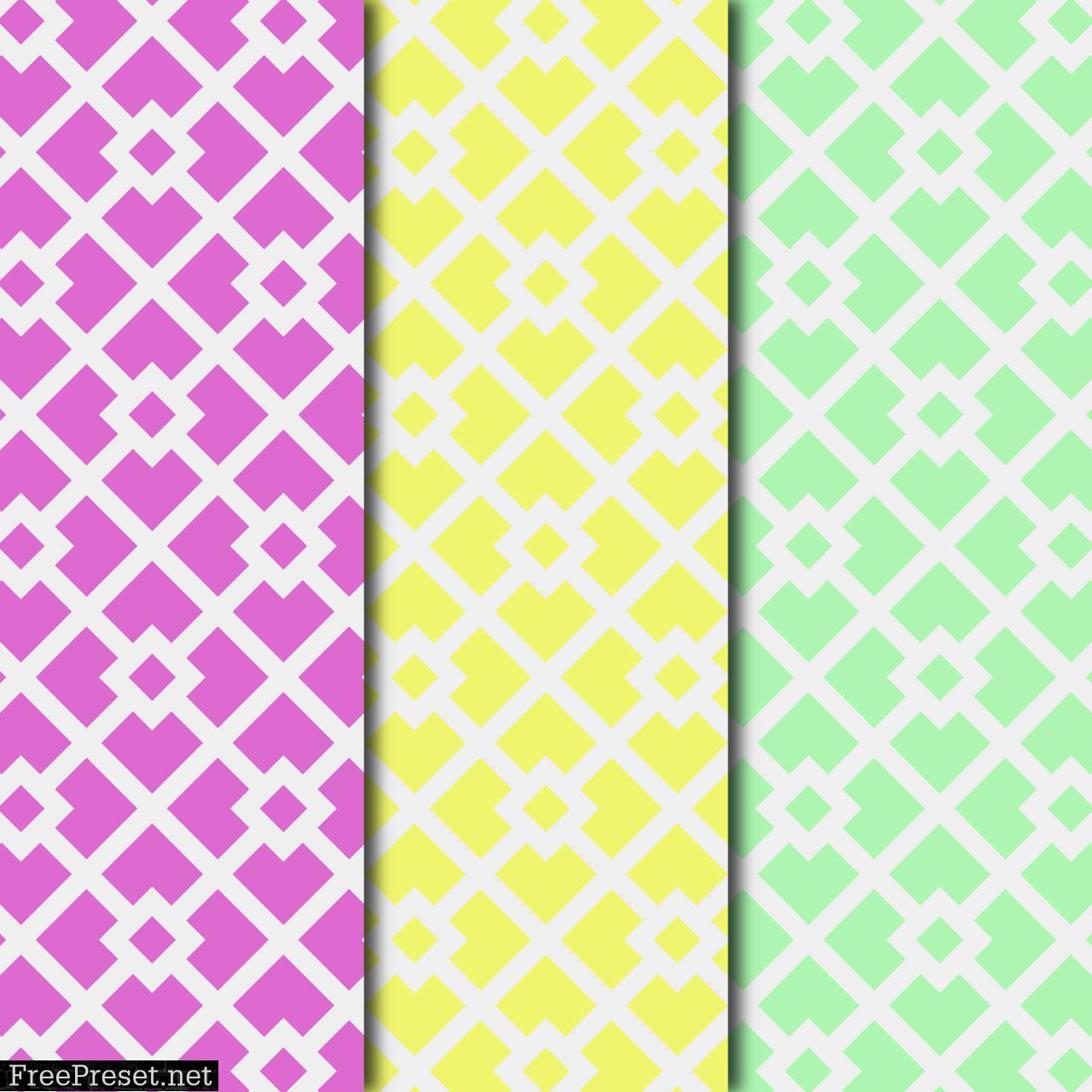 Abstract Square Pattern Digital Paper Collection