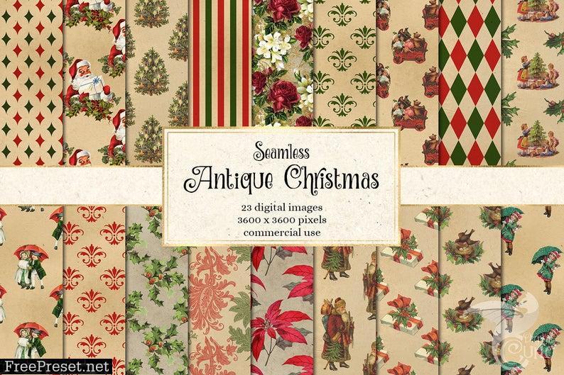 Antique Christmas Digital Paper