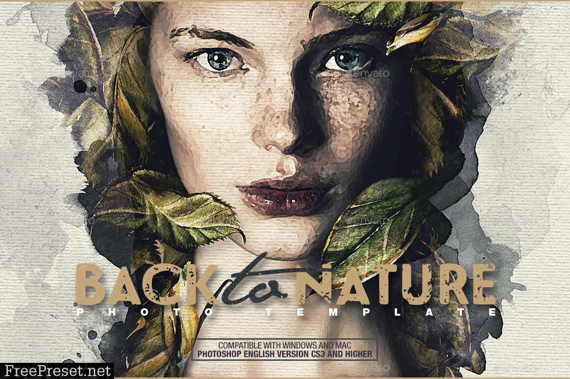 Back To Nature Photo Template 25898727