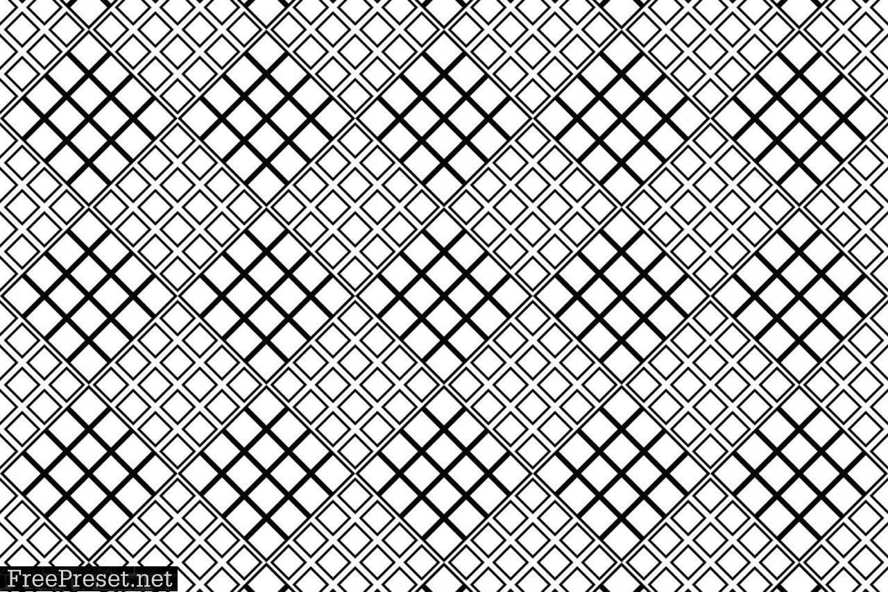 Black and White Seamless Square Pattern