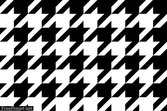 Black Houndstooth Pattern 2-inch Graphic