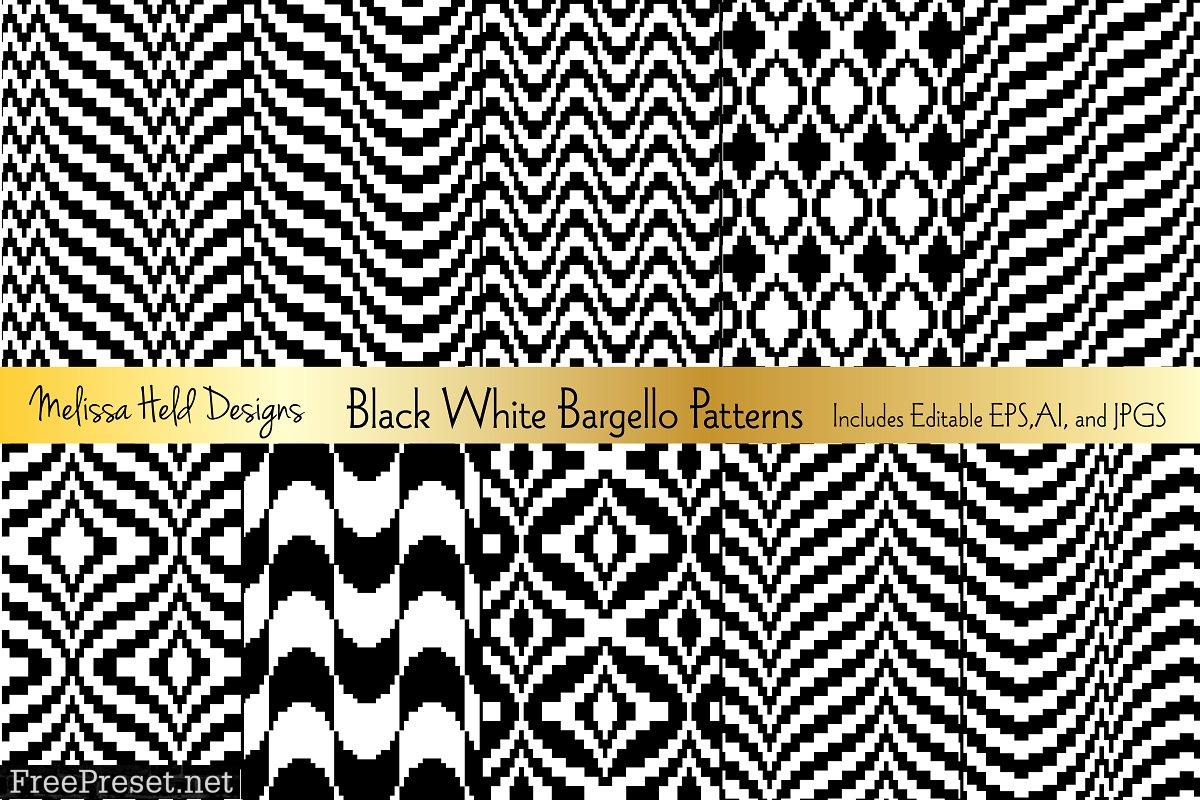 Black & White Bargello Patterns