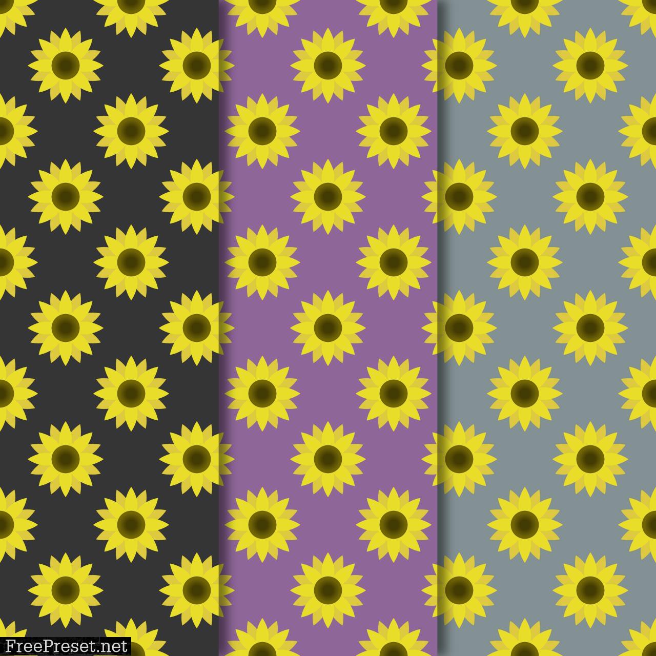 Blooming Sunflowers Digital Paper