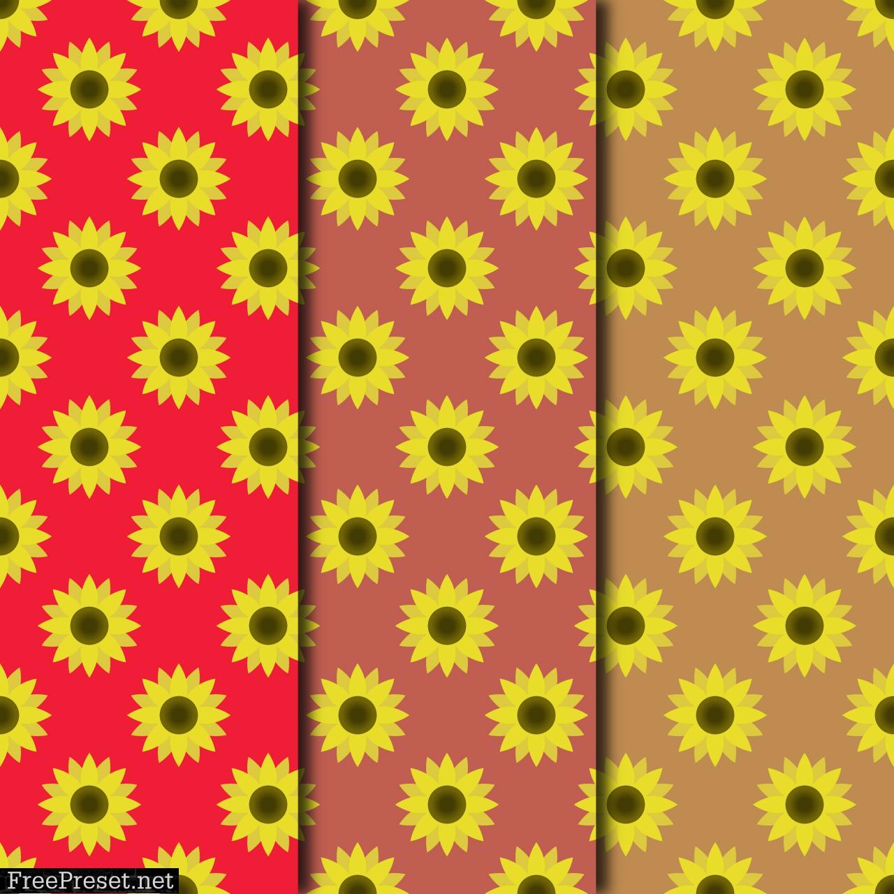 Blooming Sunflowers Digital Paper