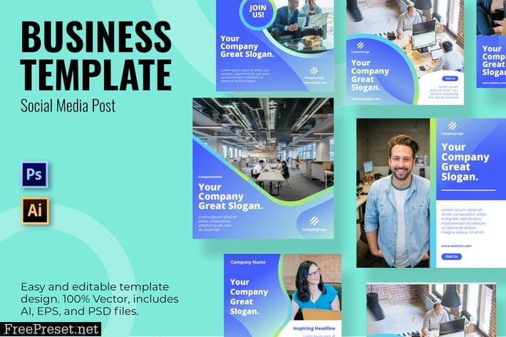 Business Company Social Media Template KFKYRLF