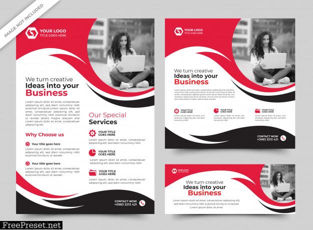Business flyer and banner templates premium