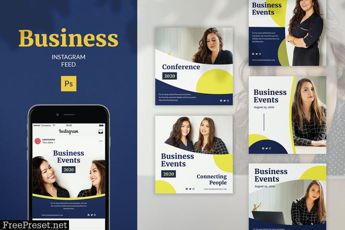 Business Instagram Feed Post Template PAJNHQ8