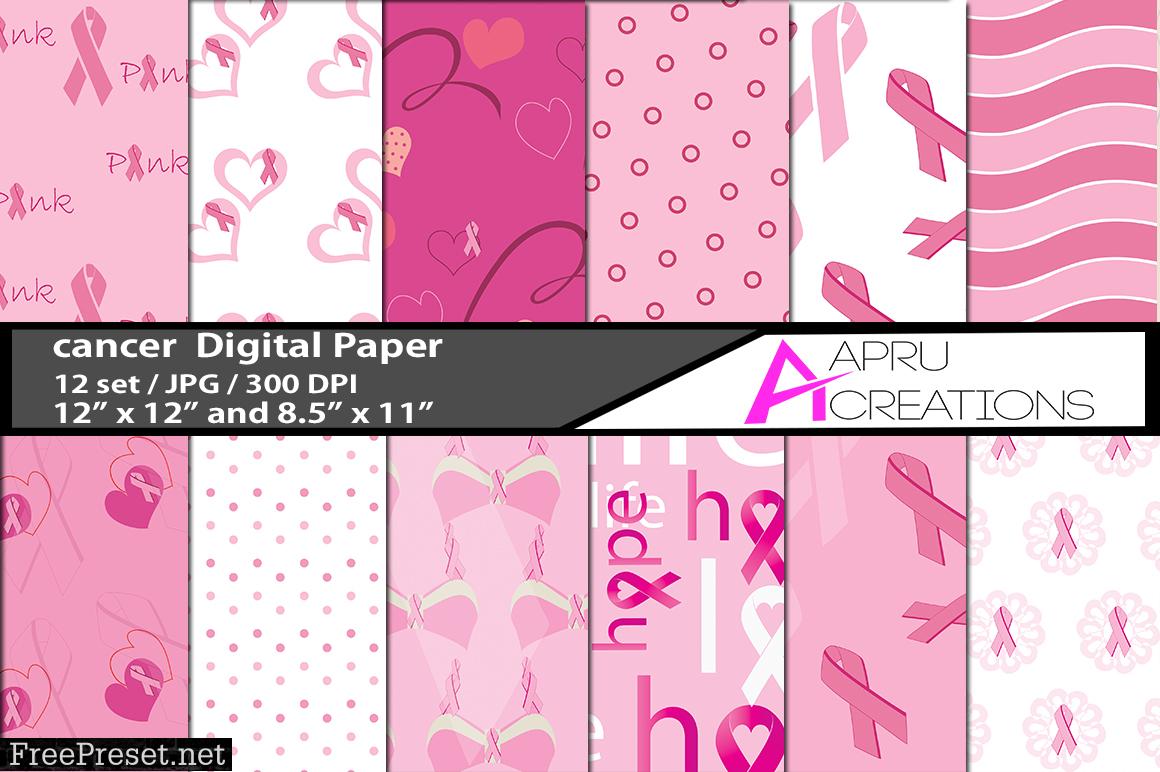 Cancer Awareness Digital Papers