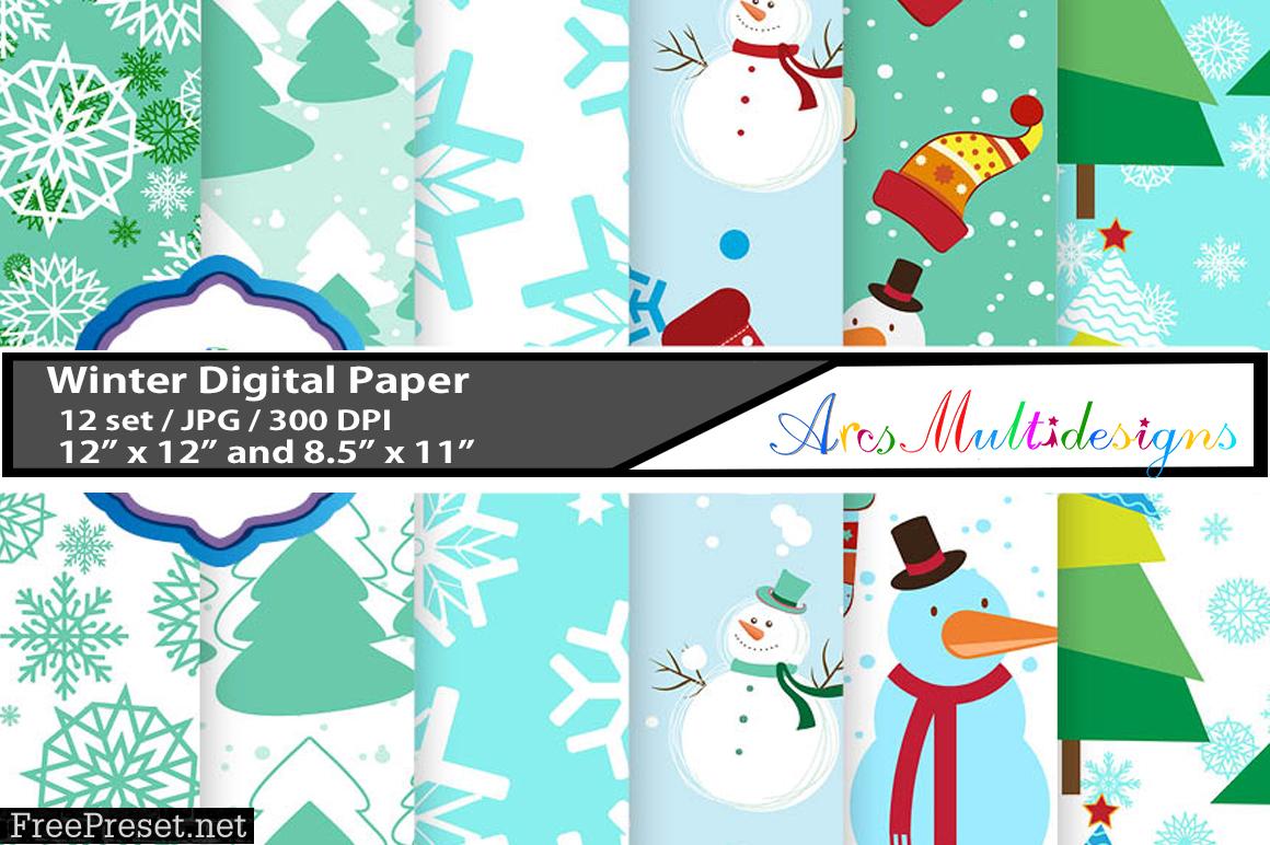 Christmas and Winter Pattern Set