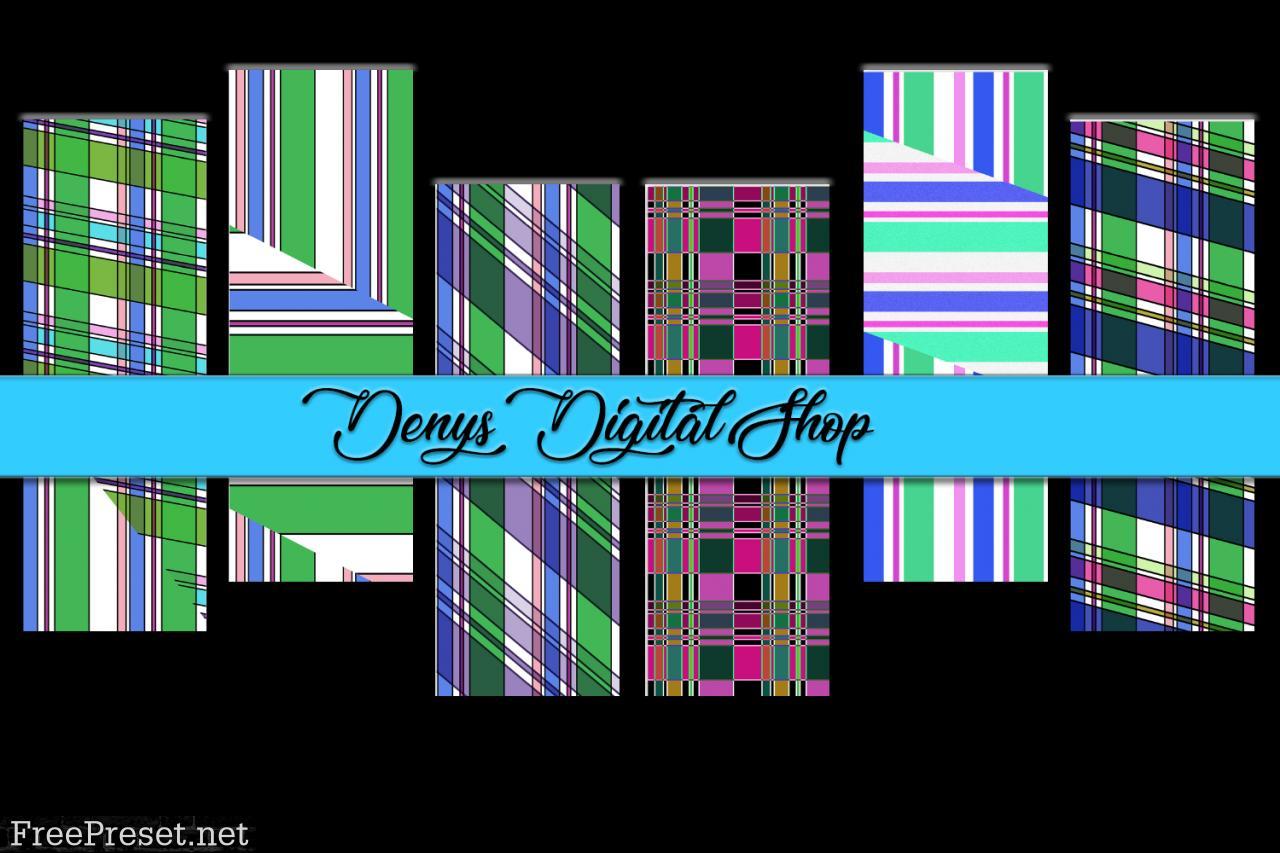 Colorful Stripes, Digital Bookmarks