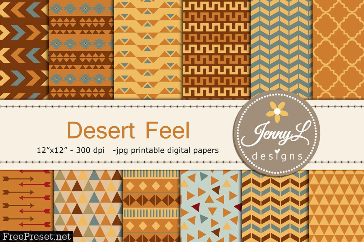 Desert Tribal Digital Papers