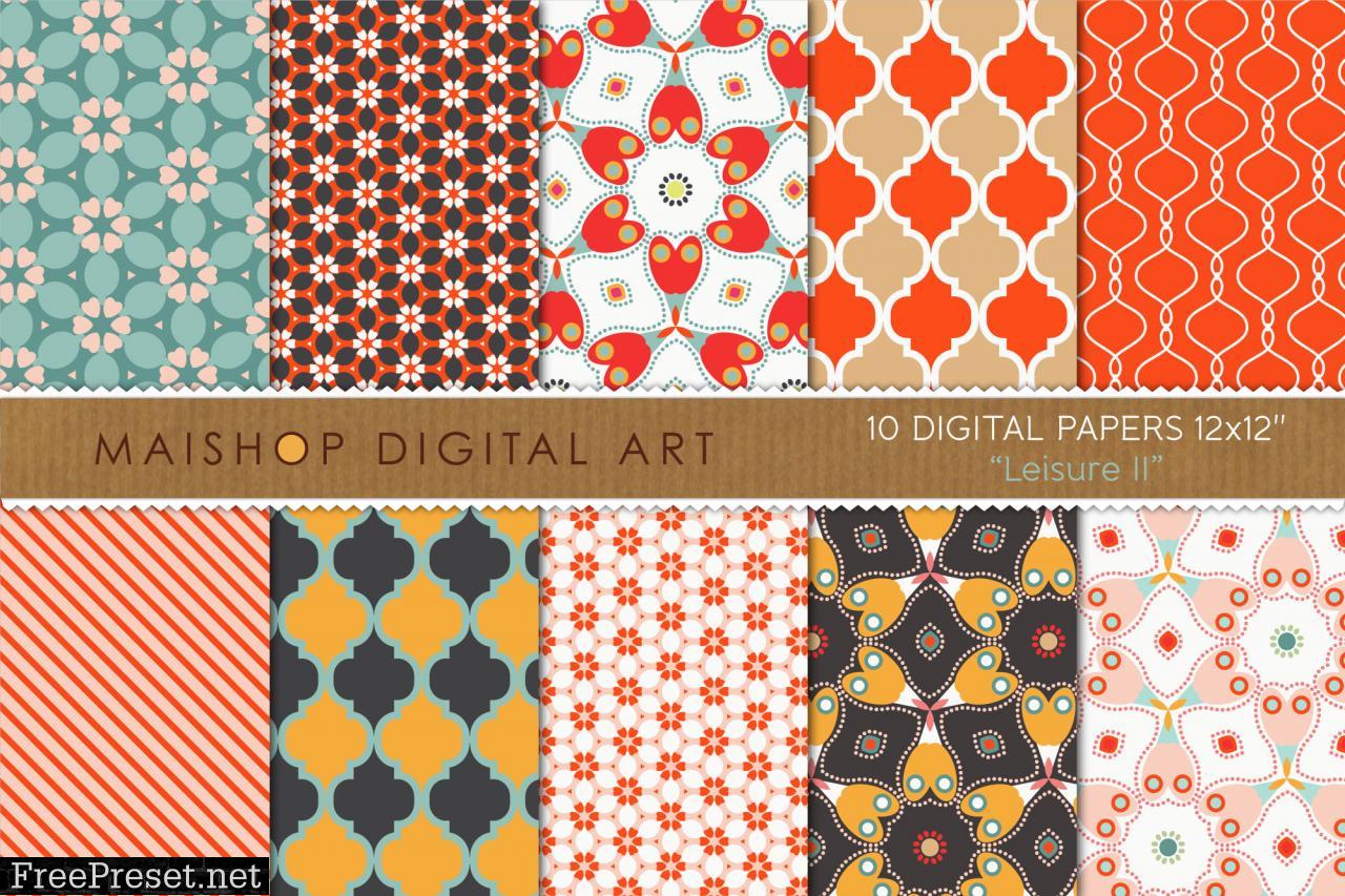 Digital Paper Pack Leisure Set 02