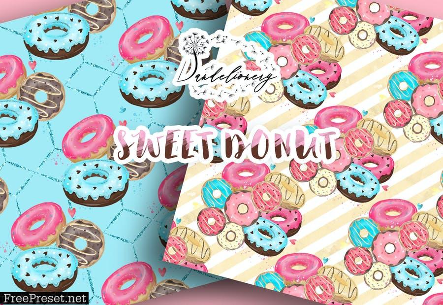 Donut digital paper pack ZRK6UKR