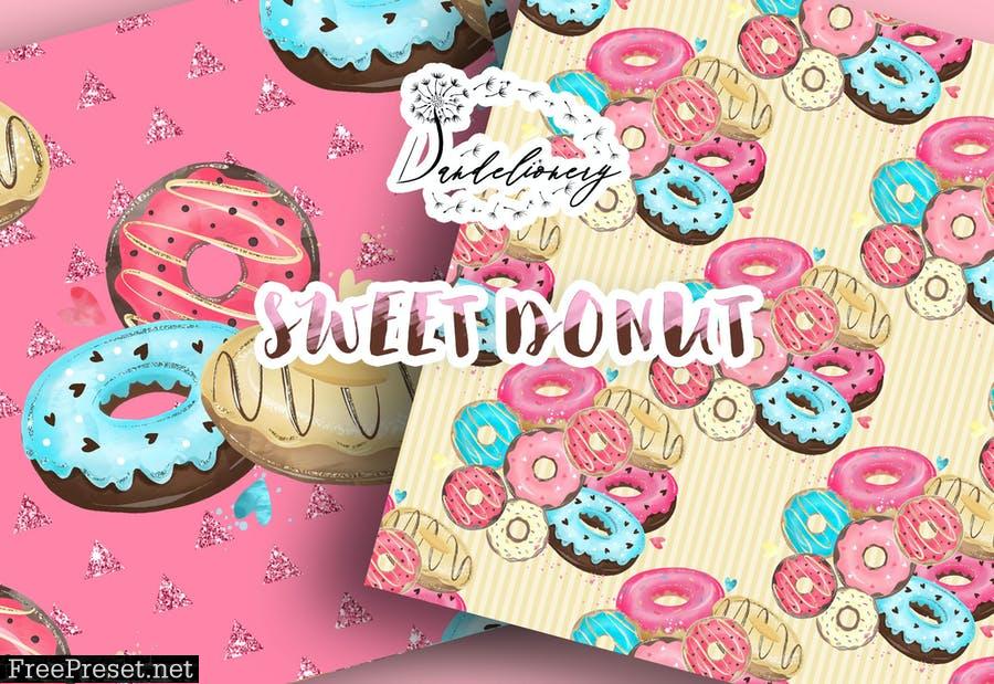 Donut digital paper pack ZRK6UKR