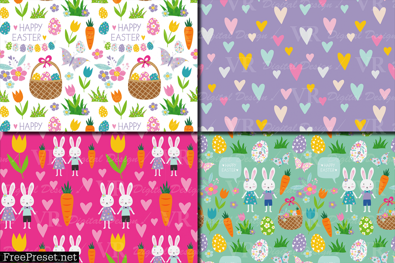 Easter Bunny Digital Paper